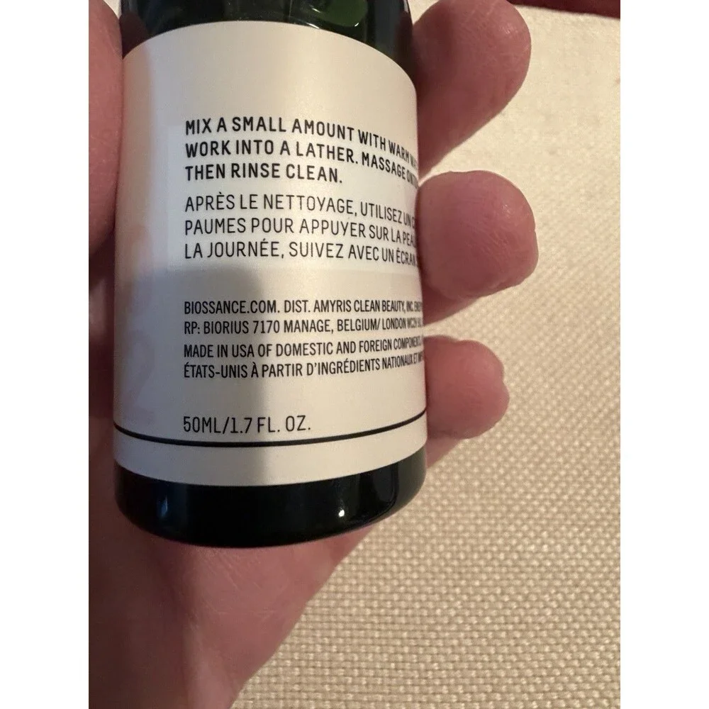 Biossance Squalane & Amino Acid Gentle Cleanser 1.7 fl oz New No Box